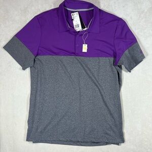 NWT Large Adidas Men's Purple UPF 50 Ultimate 365 All Day 2.0 Golf Polo Shirt